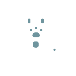 stethoscope icon in muted blue coloring